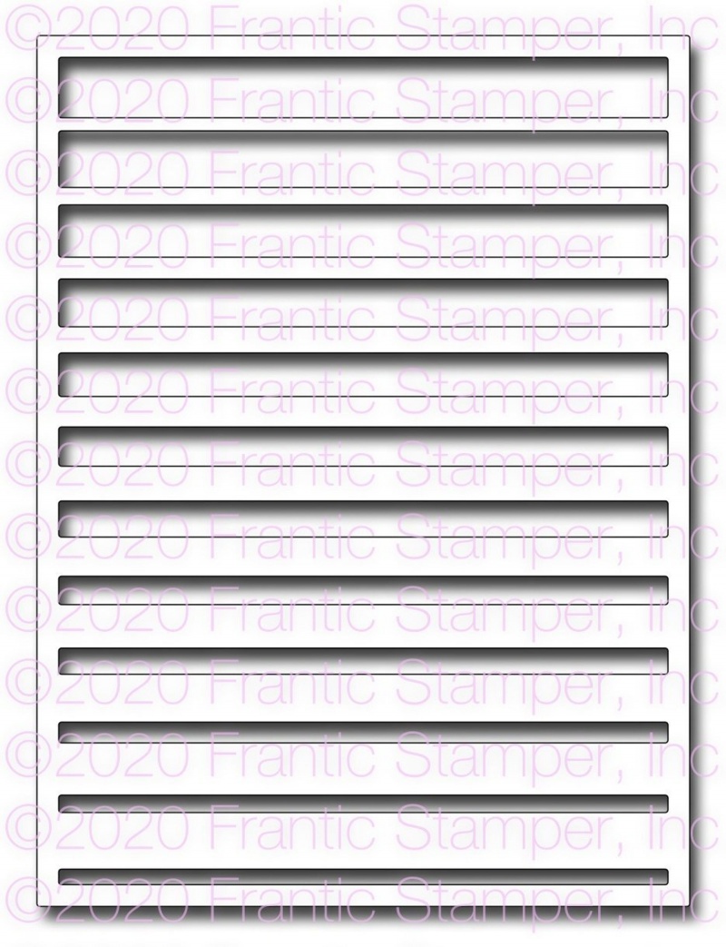 Frantic Stamper Precision Die - Gradient Stripe Card Panel
