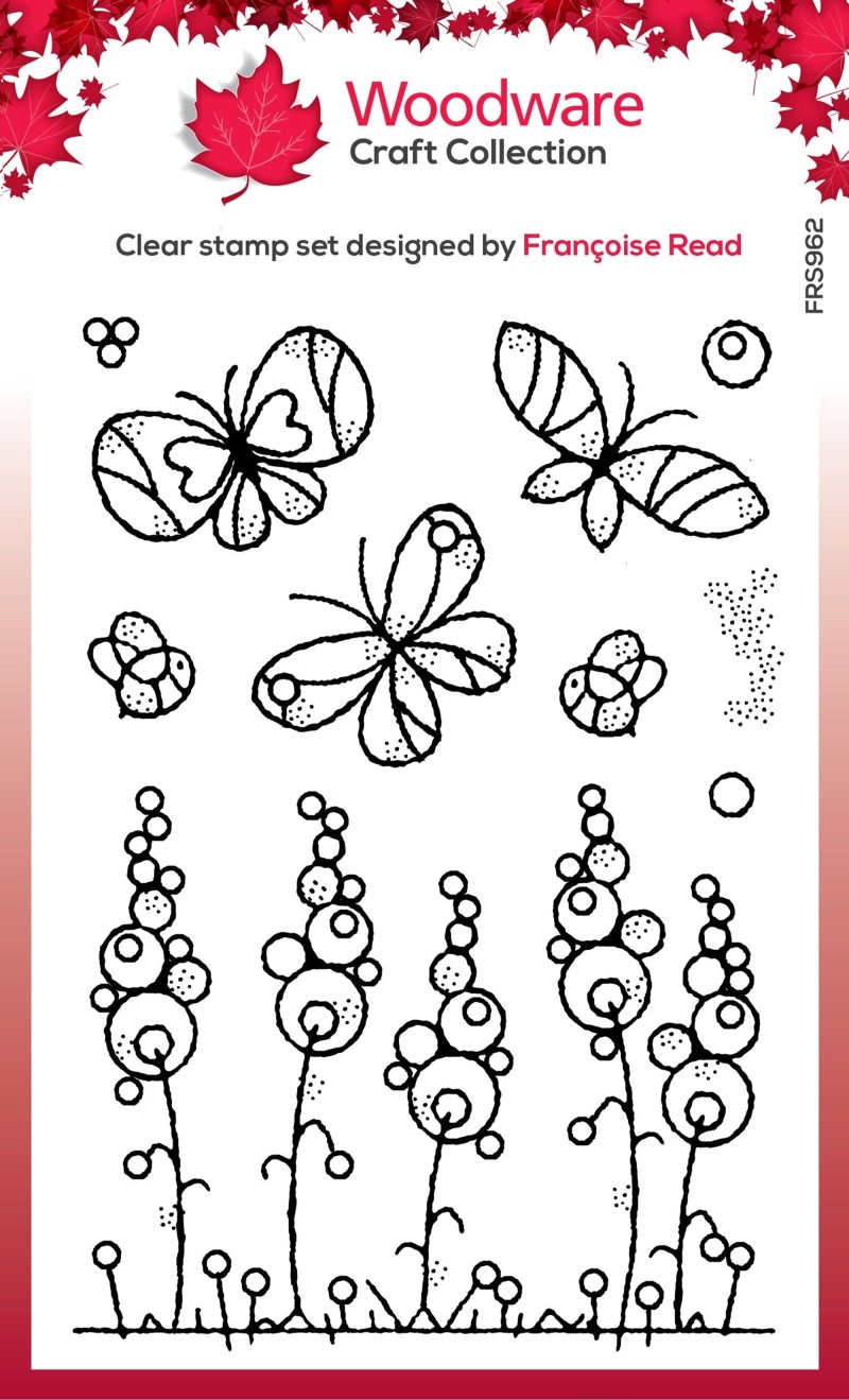 Woodware Clear Singles Garden Border 4 In X 6 In Stamp