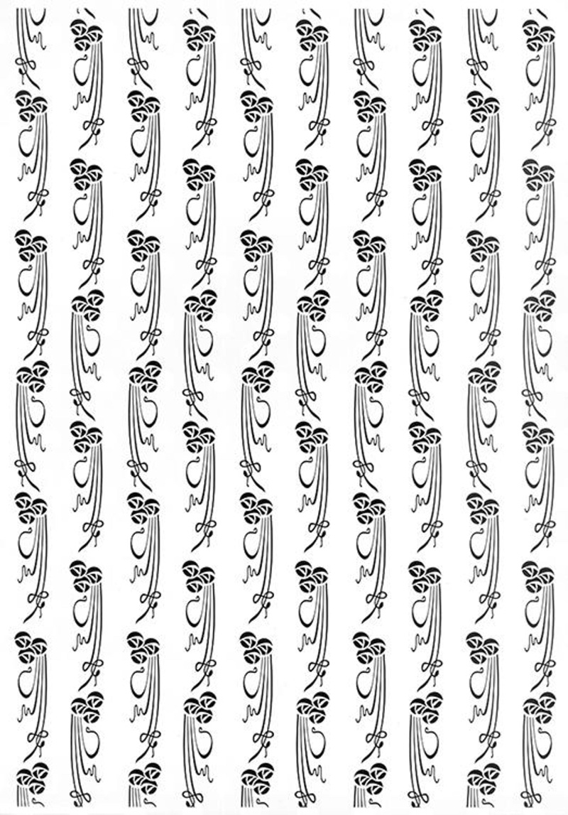 Embossing Folder - A4 - Art Deco Rose Swirl