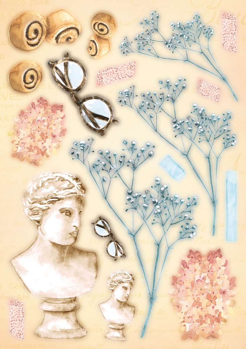 Jma Die Cut Block Paper Elements Write Your Story 148X210x5mm 20 Sh Nr.24