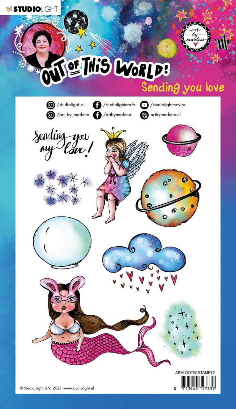 Abm Clear Stamp Sending You Love Out Of This World 148X210mm Nr.72