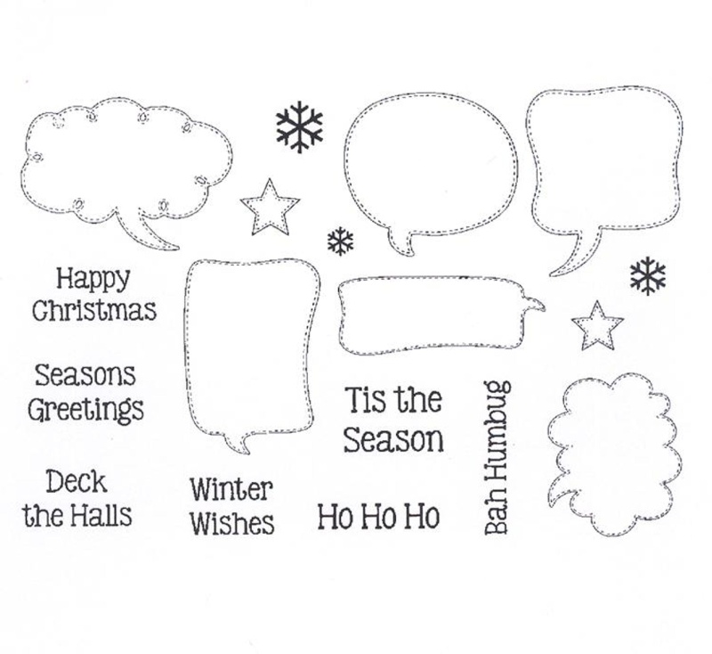 Creative Expressions - Clear Stamp Set- Festive Speech Bubbles