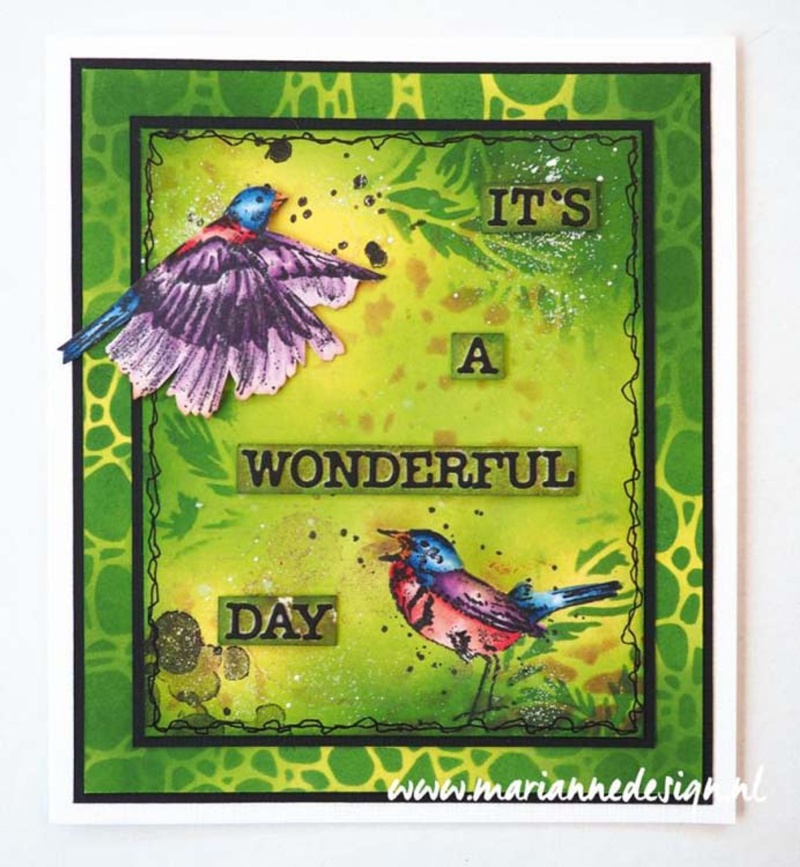 Marianne Design Cling Stamps Tiny's Birds 1