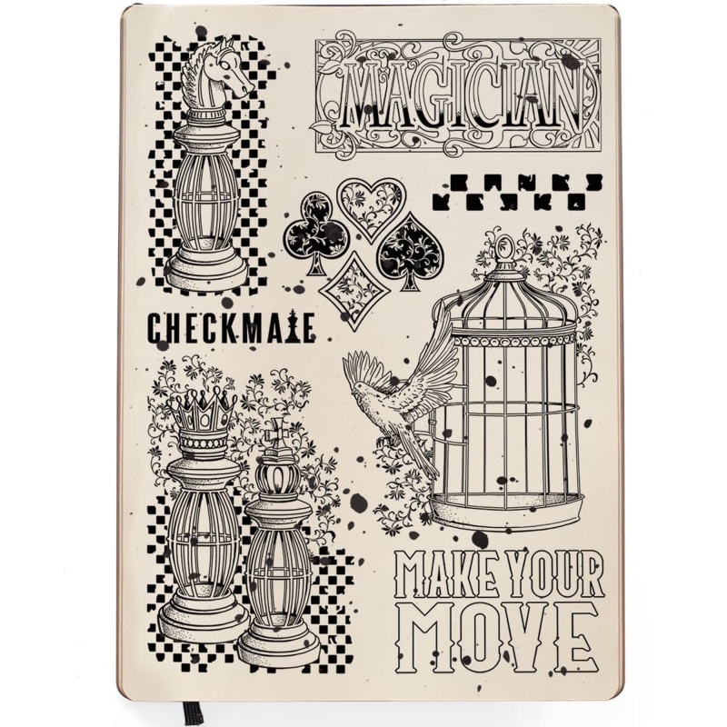 Ciao Bella Clear Stamp Set 6X8 Make Your Move