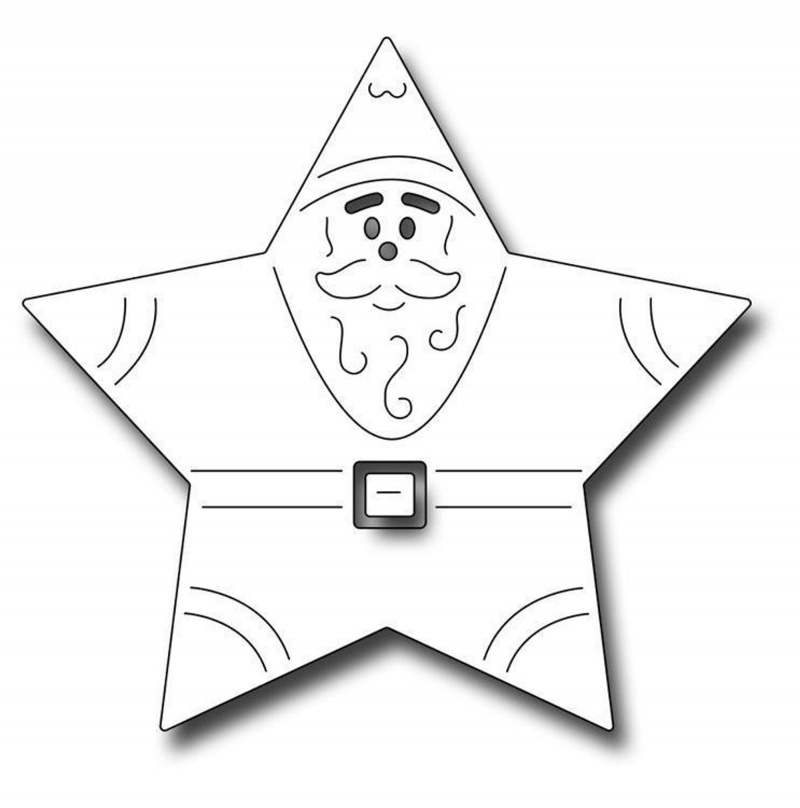 Frantic Stamper Precision Die - Star Santa