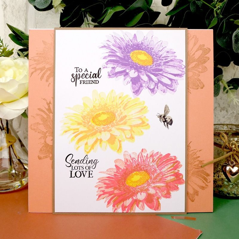 For The Love Of Stamps - Layering Gerbera