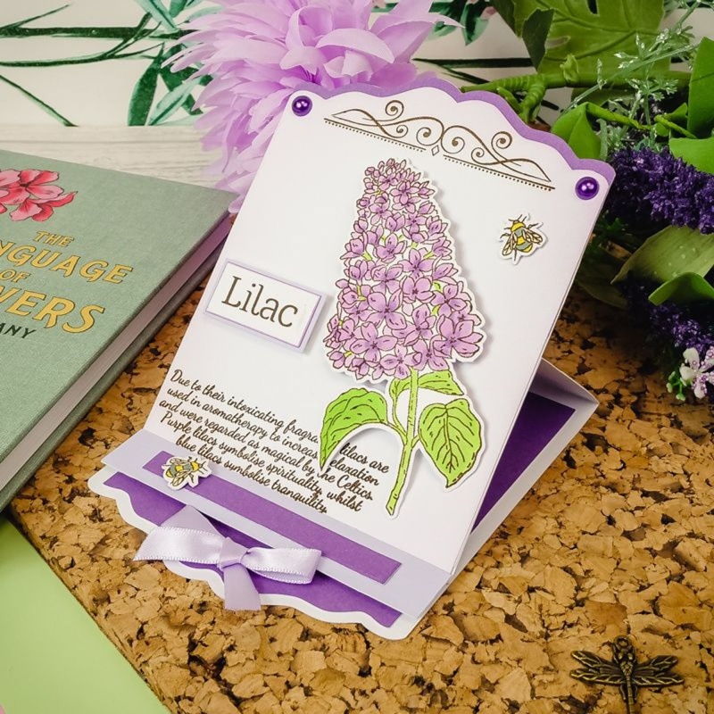 For The Love Of Stamps - Botanical Beauties - Lilac A6 Stamp Set