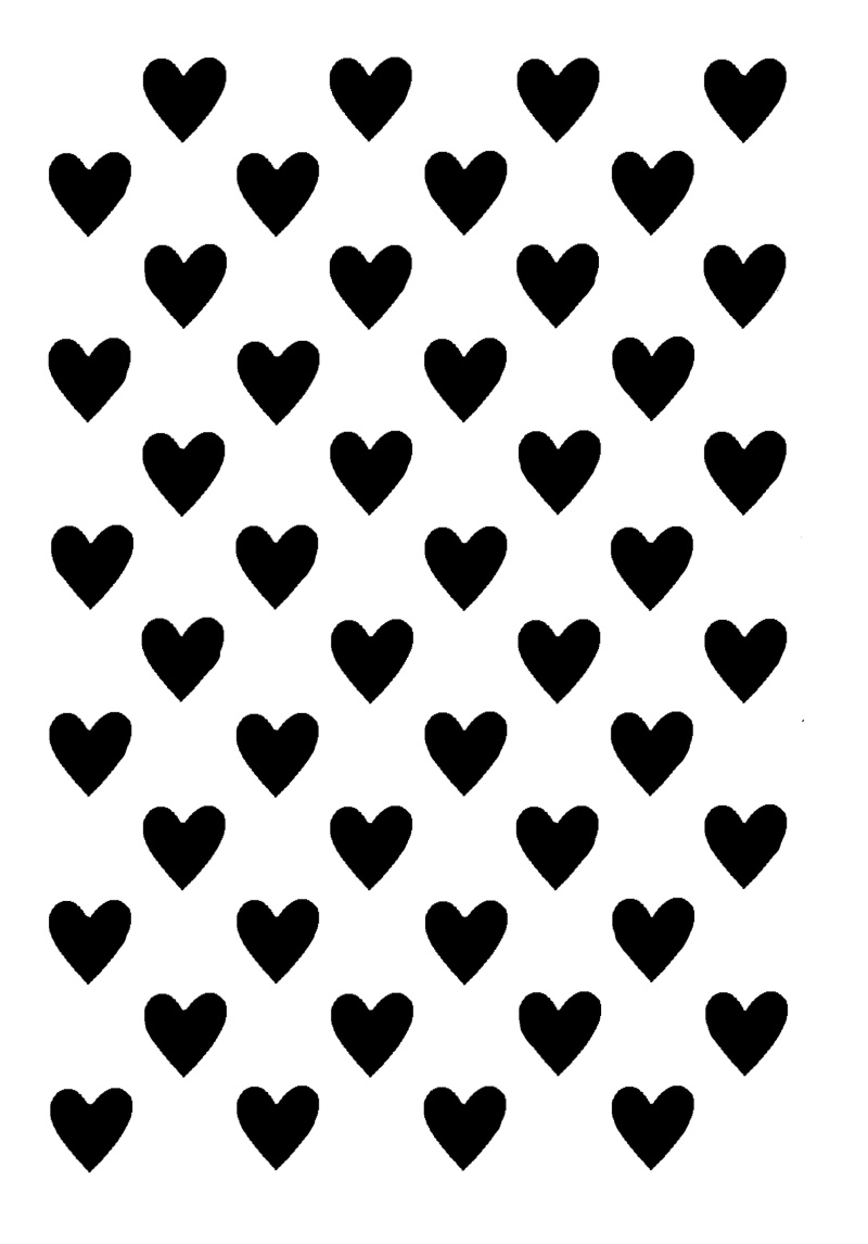 Woodware Clear Singles Mini Heart Background 3.8 In X 2.6 In Stamp