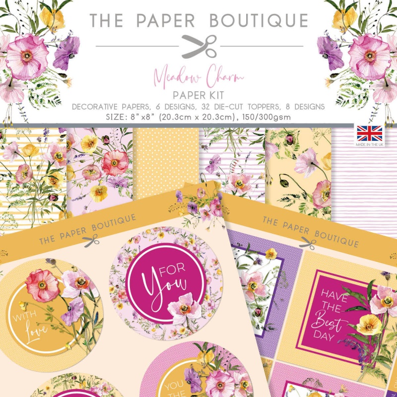 The Paper Boutique Meadow Charm Paper Kit