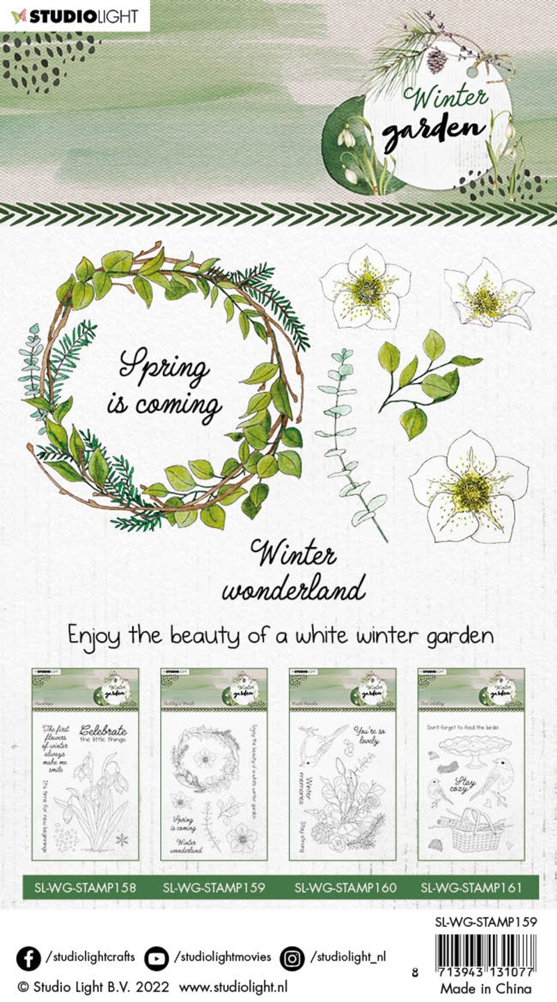 Sl Clear Stamp Building A Wreath Winter Garden 105X148x3mm 1 Pc Nr. 159