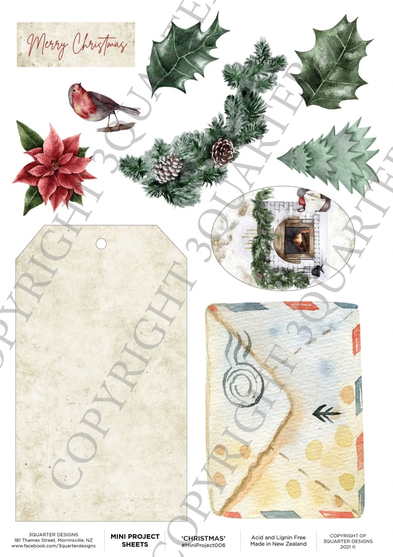 3Quarter Designs Christmas Mini Project Sheet