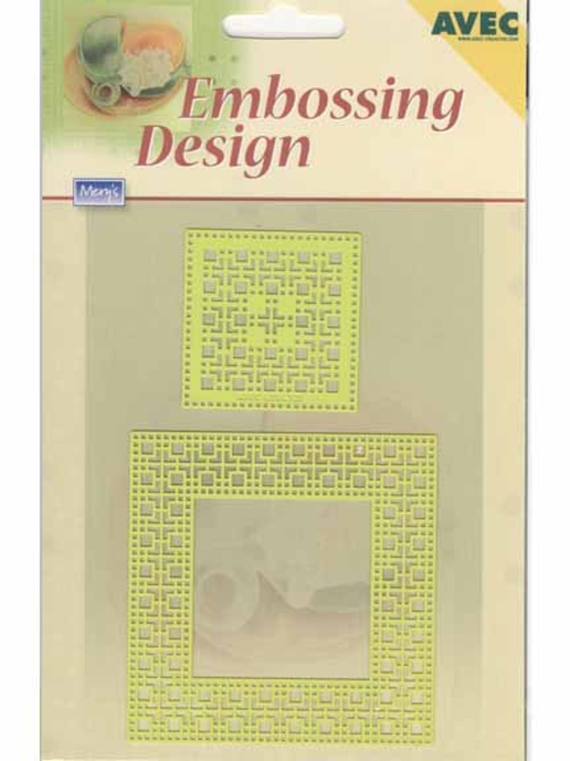 Embossing Design Template - Square Frame