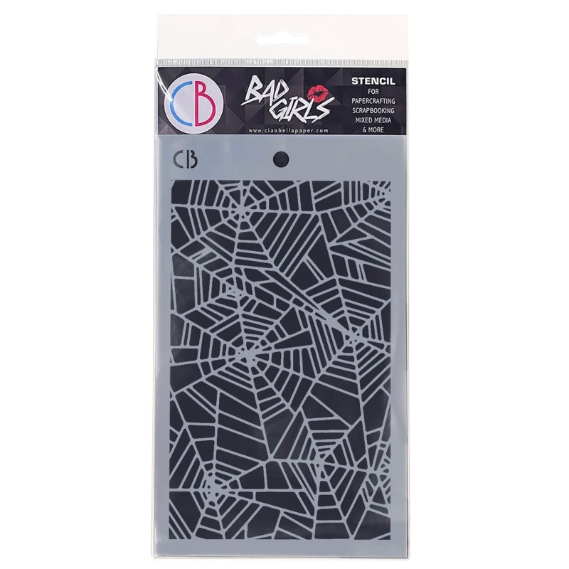 Ciao Bella Texture Stencil 5"X8" Spider Net Ii