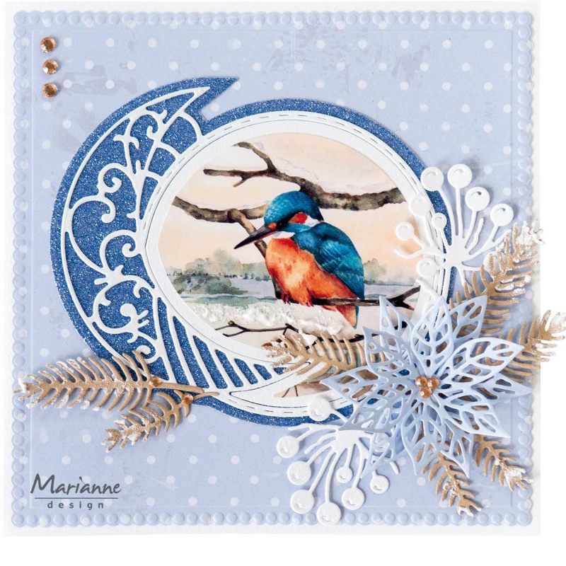 Marianne Design A4 Cutting Sheet - Mattie's Mooiste Birds In Winter