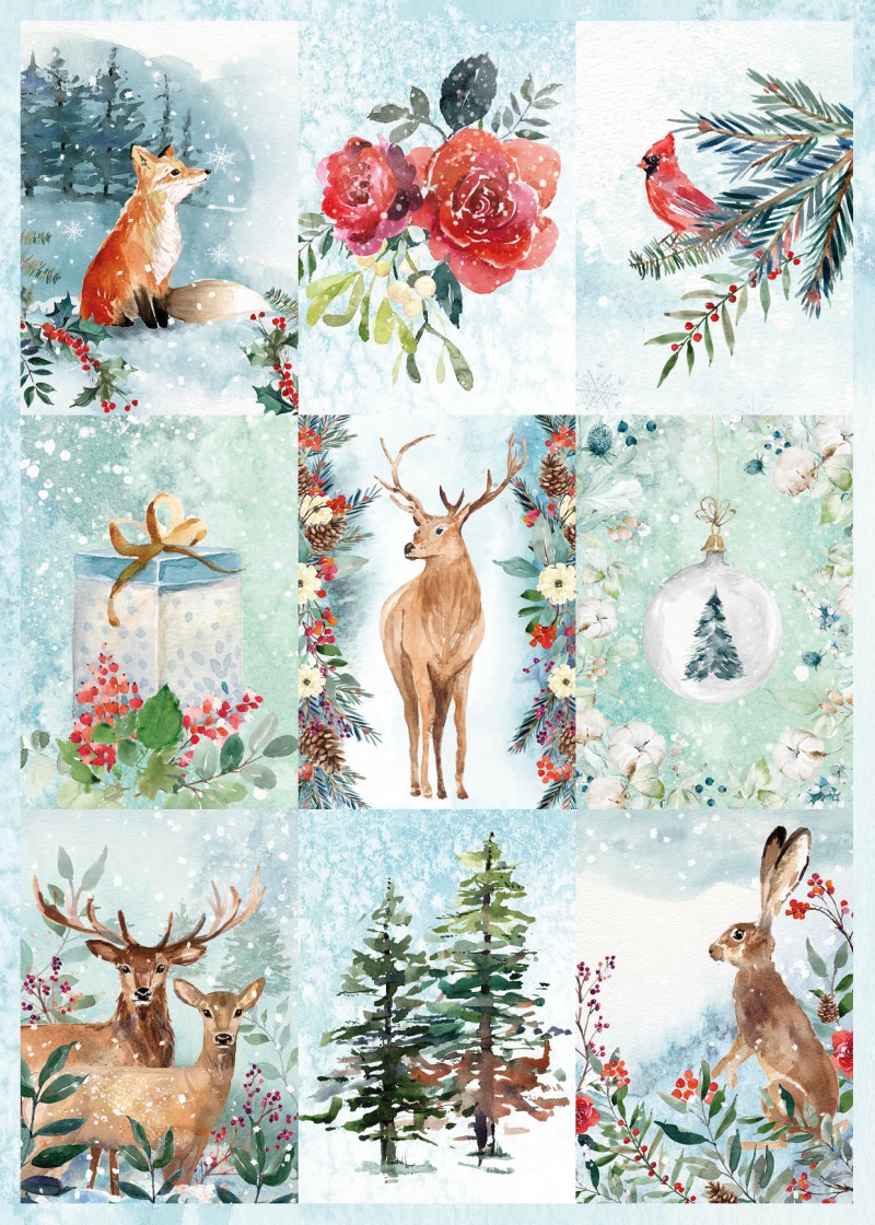 Sl Diy Block Christmas In The Forest Essentials 297X210x9mm 32 Sh Nr.32