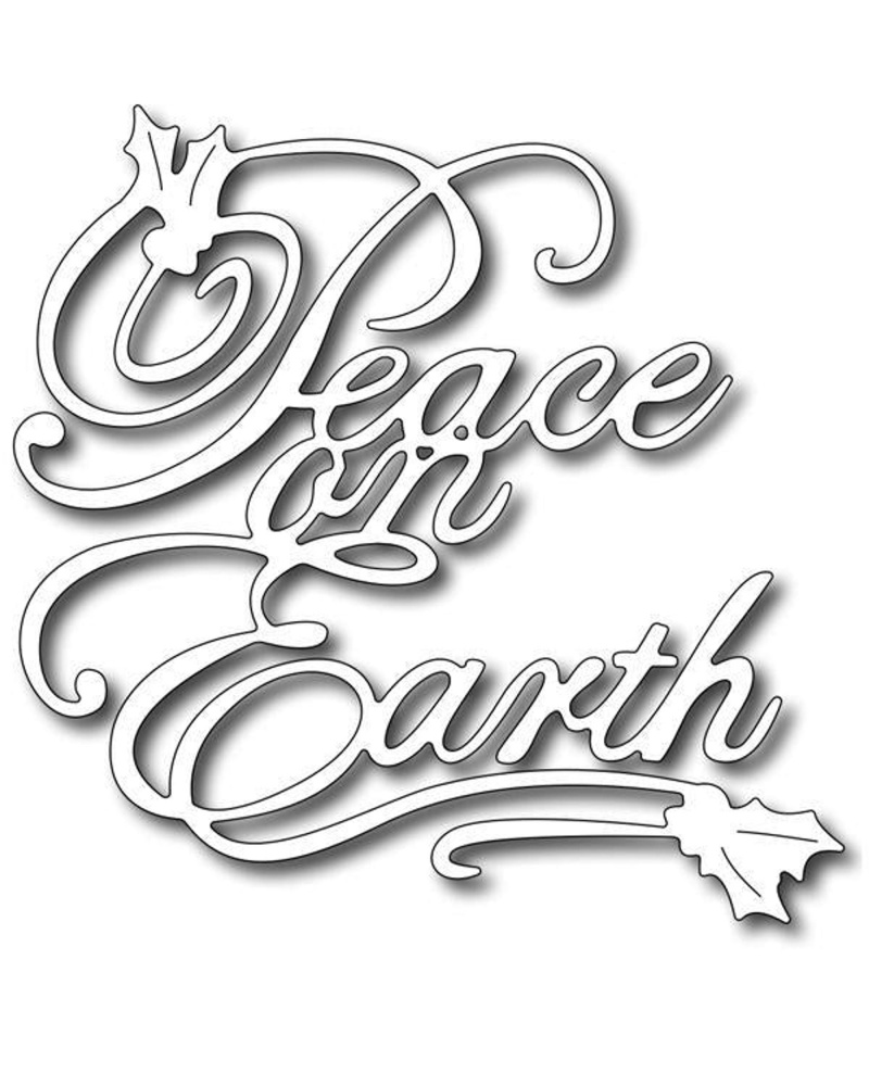 Frantic Stamper - Precision Dies - Large Peace On Earth