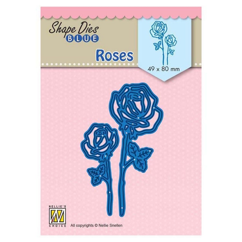 Nellie's Choice Shape Dies Blue Roses