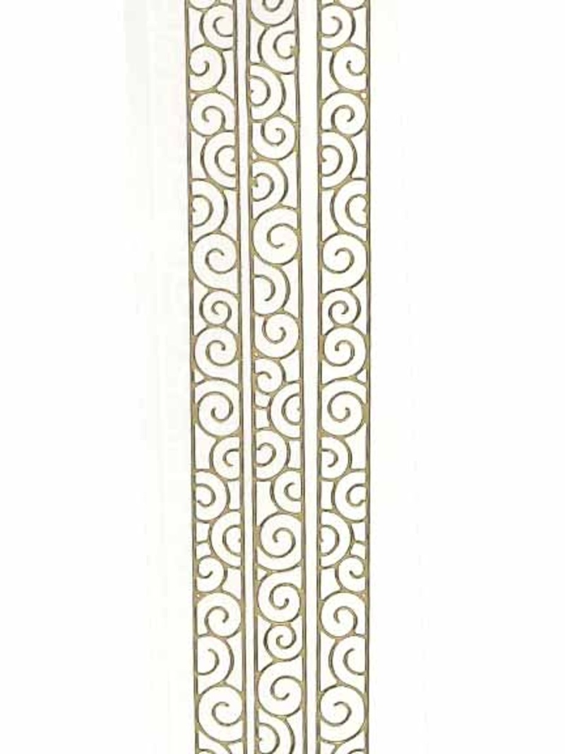 Deco Stickers - Curly Ribbon Silver