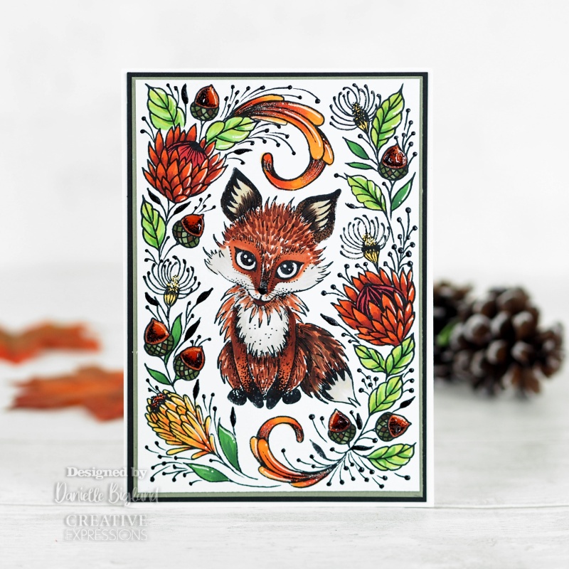 Creative Expressions Designer Boutique Collection The Fox's Den A6 Clear Stamp Set