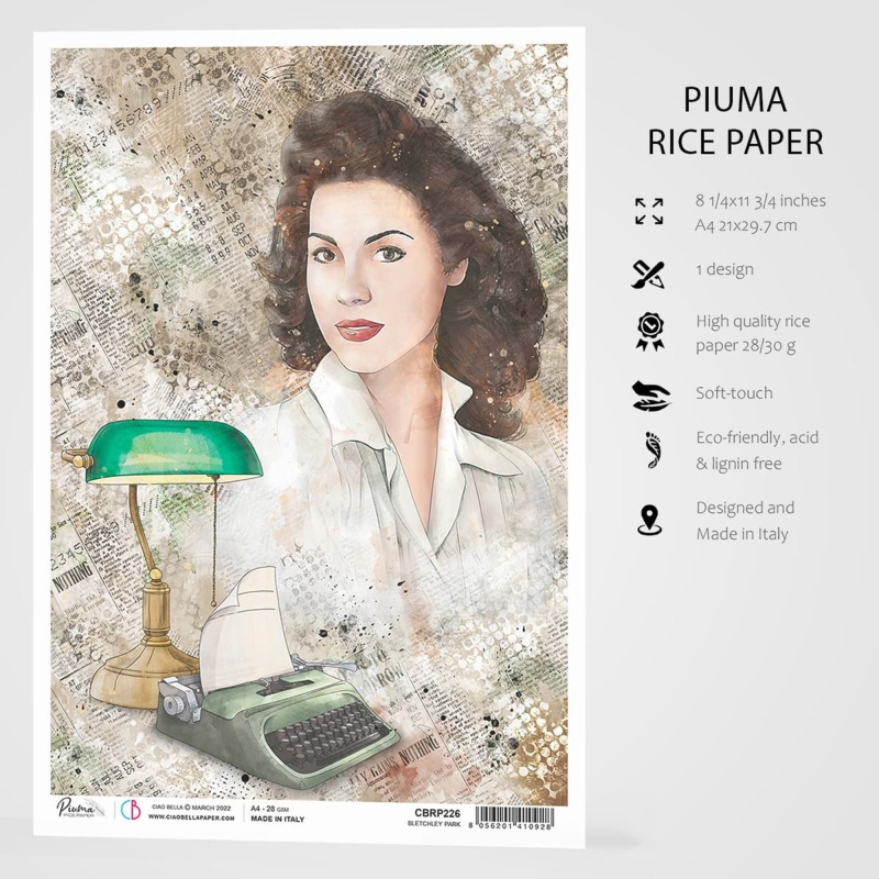 Ciao Bella Rice Paper A4 Bletchley Park