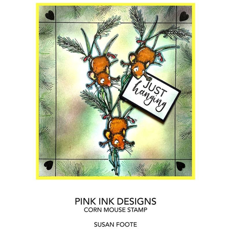 Pink Ink Designs Corn Mouse A7 Clear Stamp