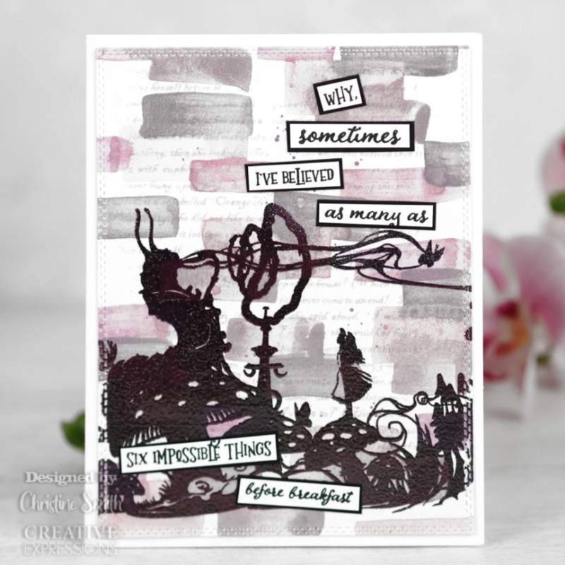 Creative Expressions Paper Panda Who Are You? Pre Cut Rubber Stamp