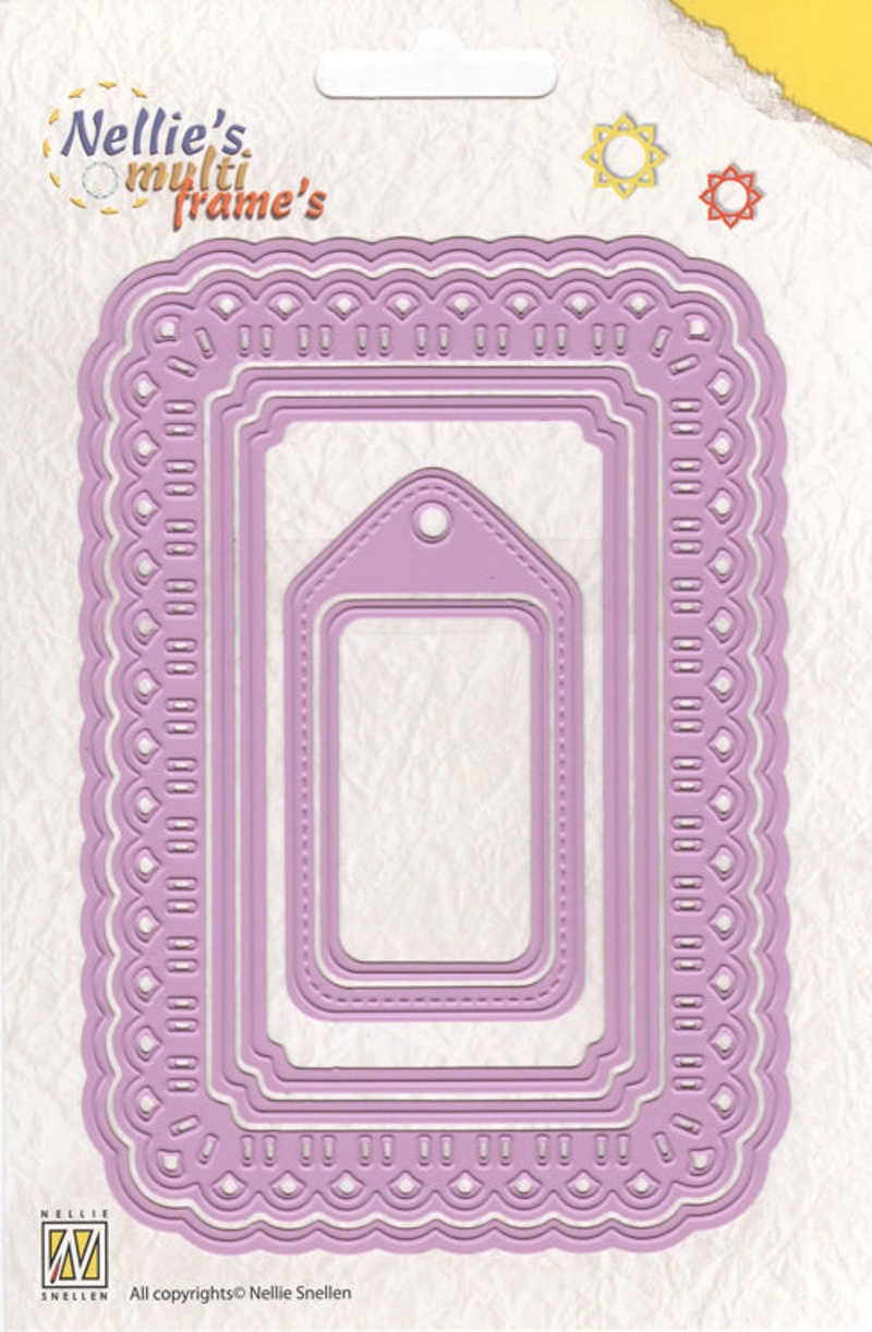 Multi Frame Dies - Christmas Ribbon Weaving-Rectangle