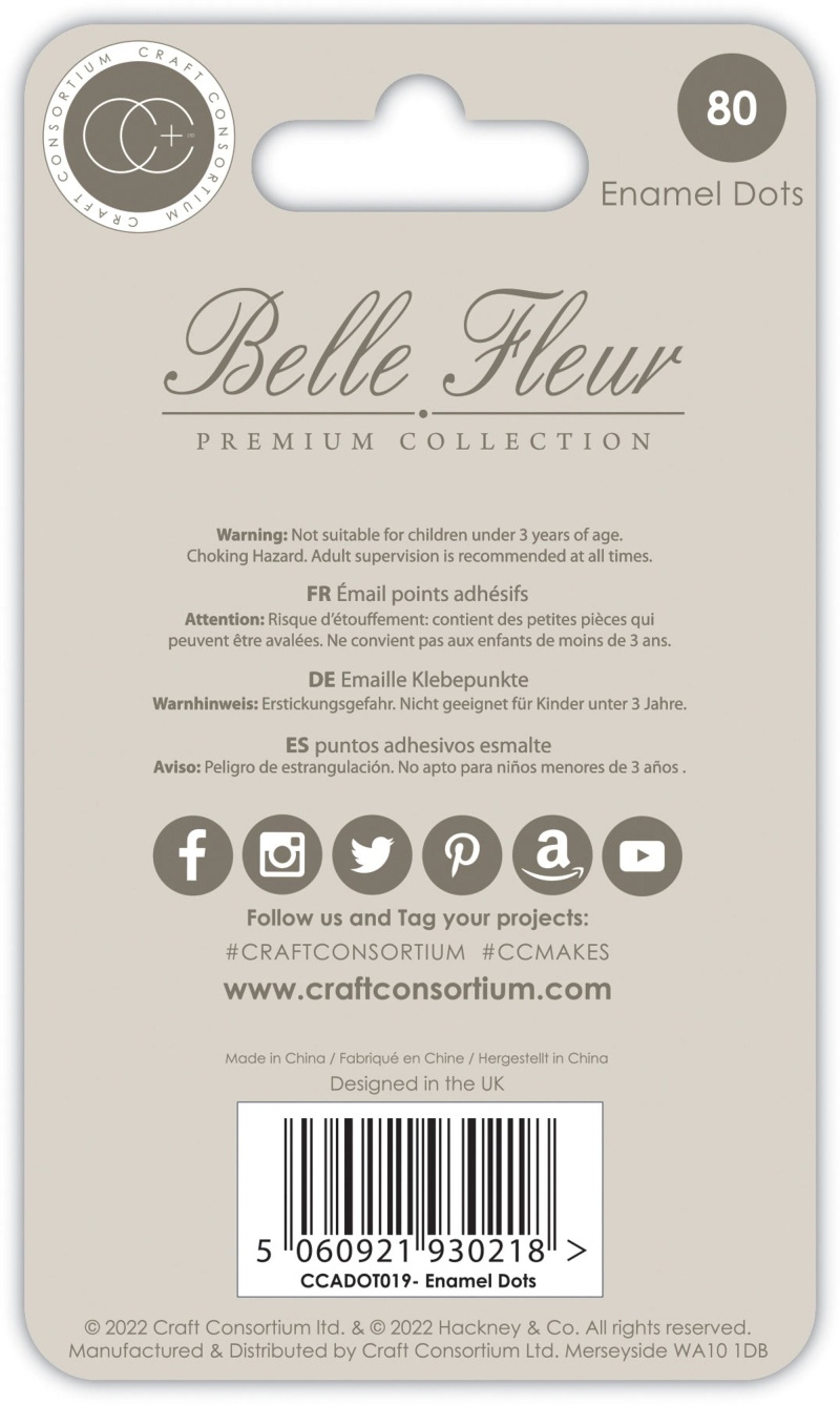 Craft Consortium Belle Fleur - Enamel Dots