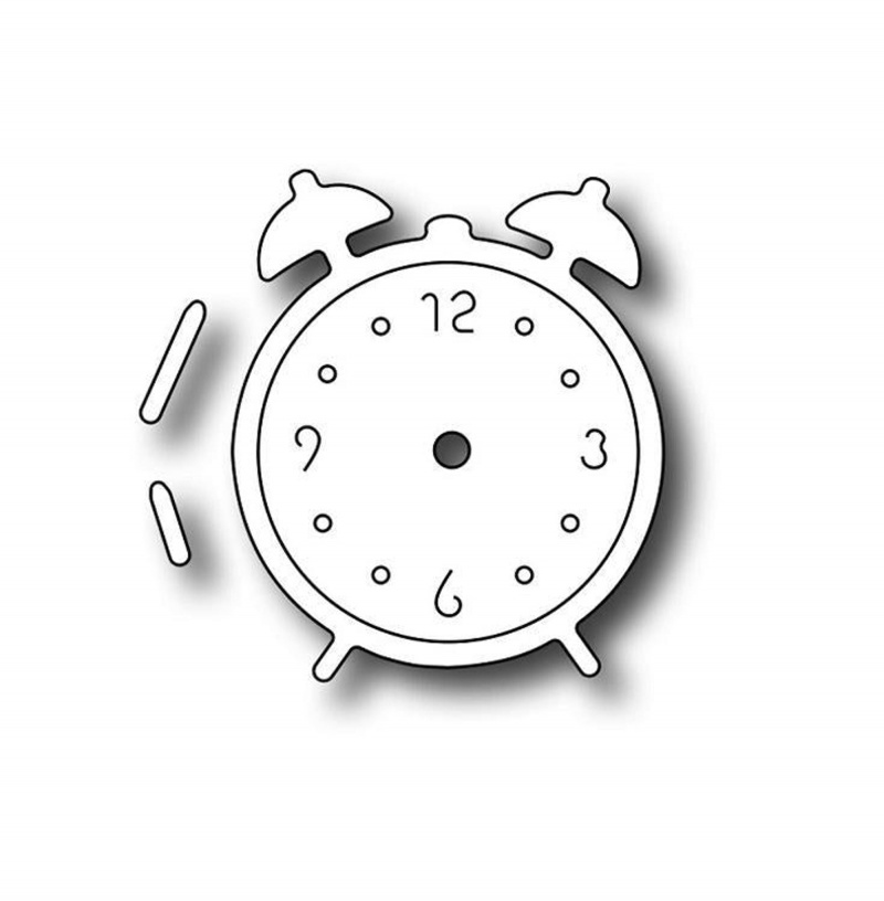 Frantic Stamper Precision Die - Small Retro Alarm Clock