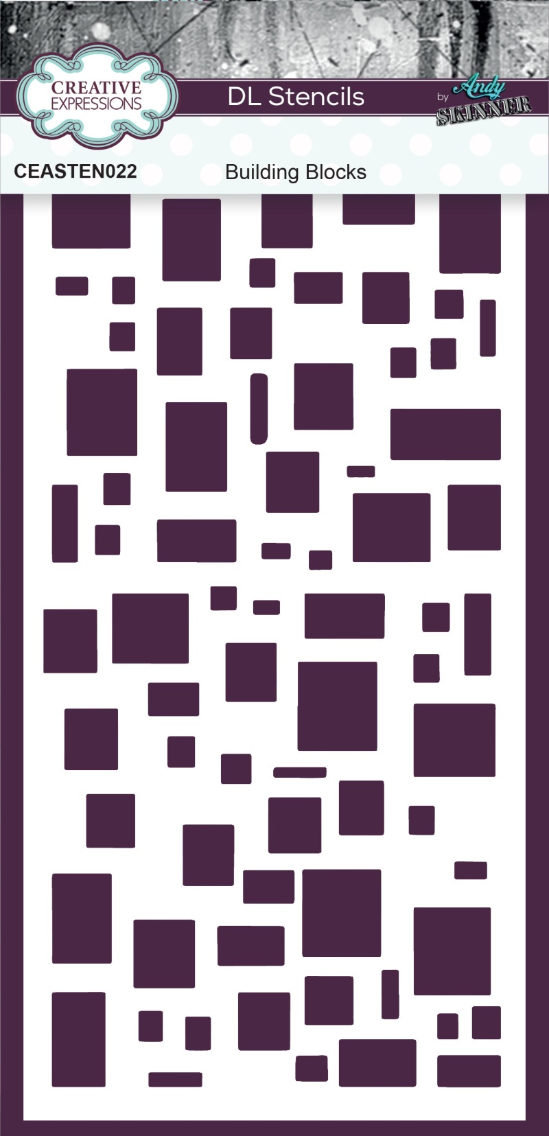 Creative Expressions Andy Skinner Building Blocks Dl Stencil