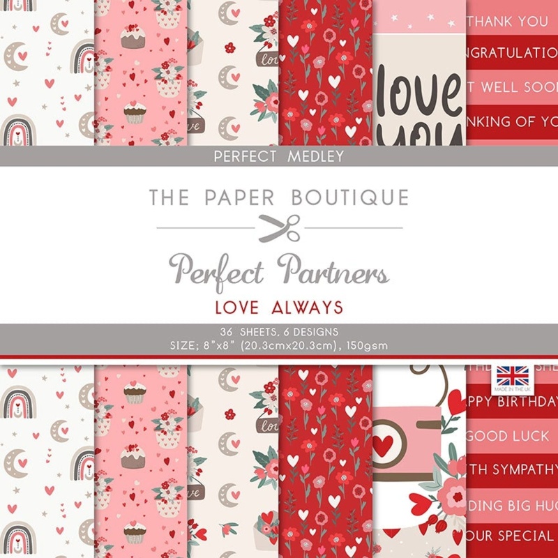 The Paper Boutique Perfect Partners Love Always 8 In X 8 In Medley