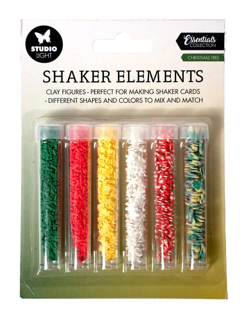 Sl Shaker Elements Christmas Tree Essentials 151X111x1mm 6 Pc Nr.02