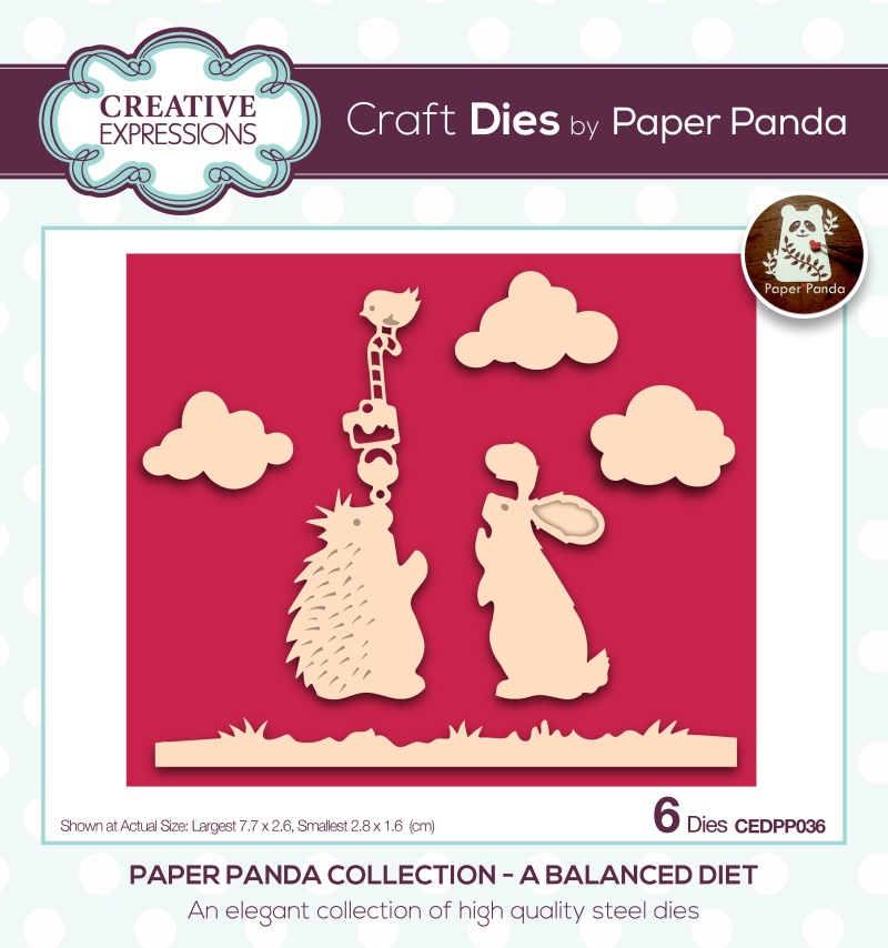 Creative Expressions Paper Panda A Balanced Diet Craft Die
