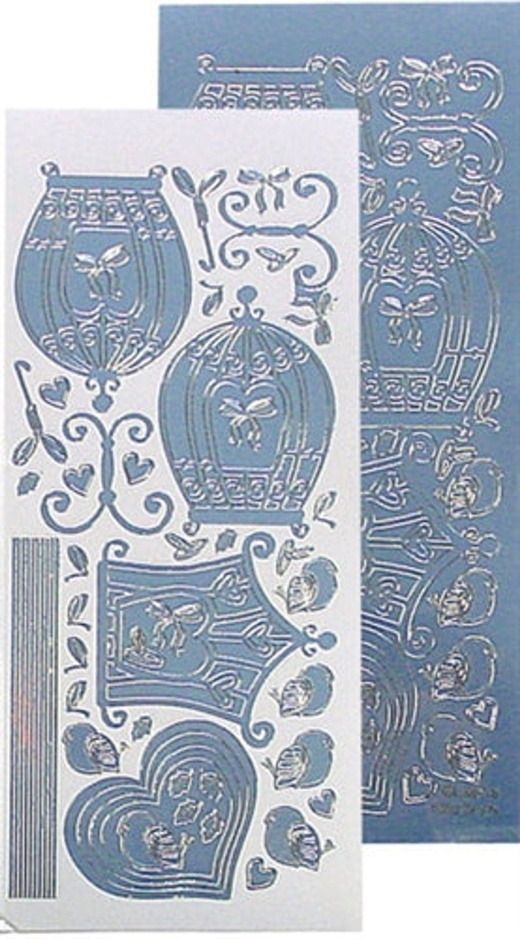 Lecrea Design Sticker - Birdcage - Mirror Ice (Blue)
