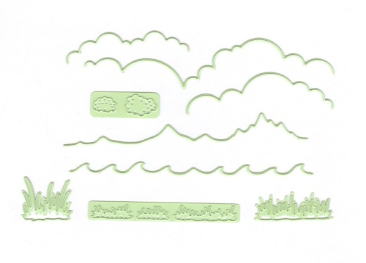 Lea'bilitie Background Dies Landscape- Cut And Embossing Die