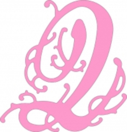 Dies - Lace Flourish Letter q