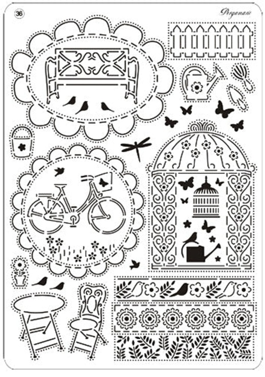 Multi Grid 36 Summer Garden - Pergamano Art & Craft Supplies