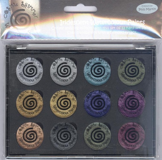 Cosmic Shimmer Iridescent Watercolour Pallet Set - Decadent & Precious Metals