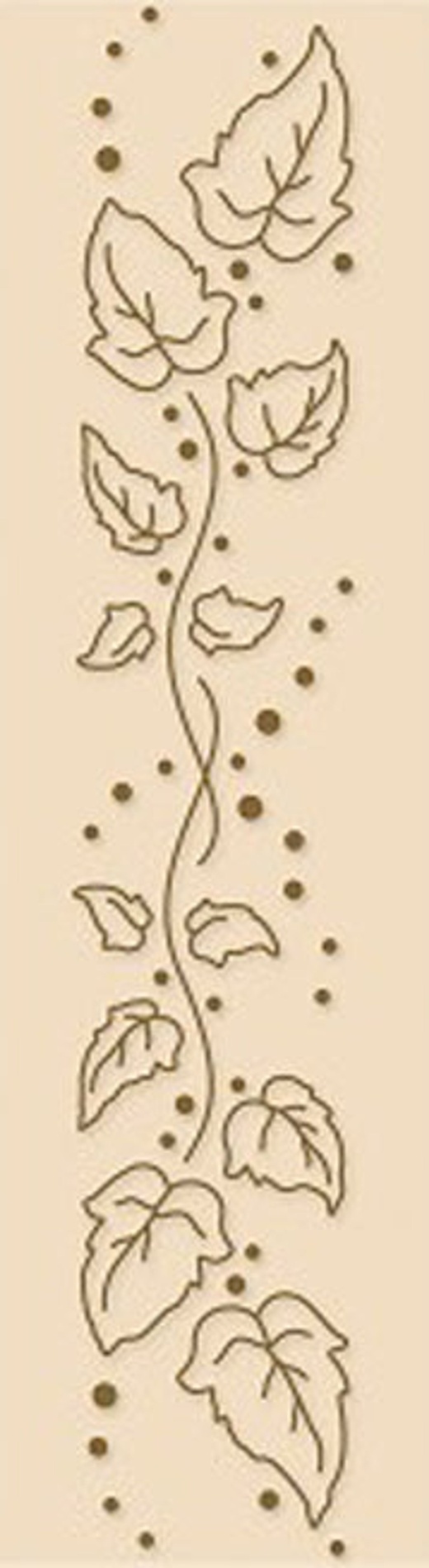 Lea'bilities Border Embossing Folder - Ivy Swirl
