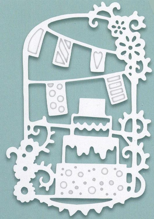 Creative Expressions Paper Cuts Collection Celebration Cake Die