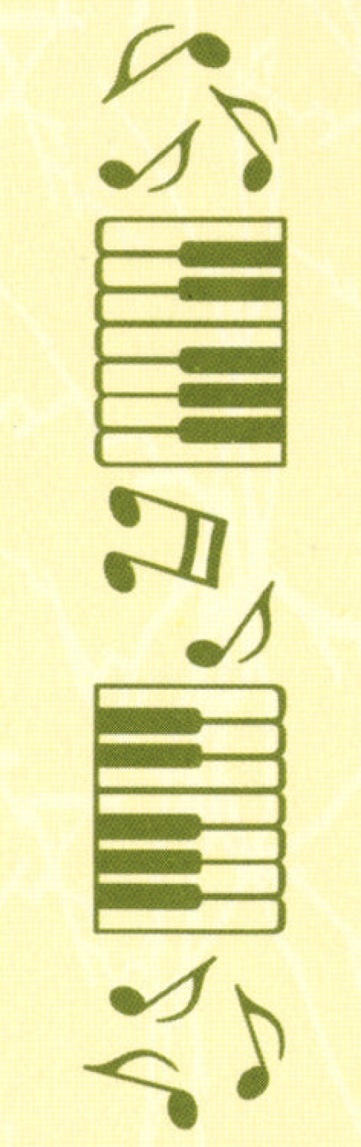Border Embossing Folder Music 1" X 6"