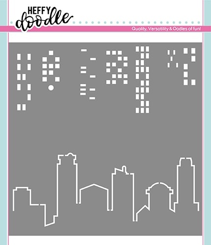 Heffy Doodle Cityscape Stencil - Unleash Your Creativity!