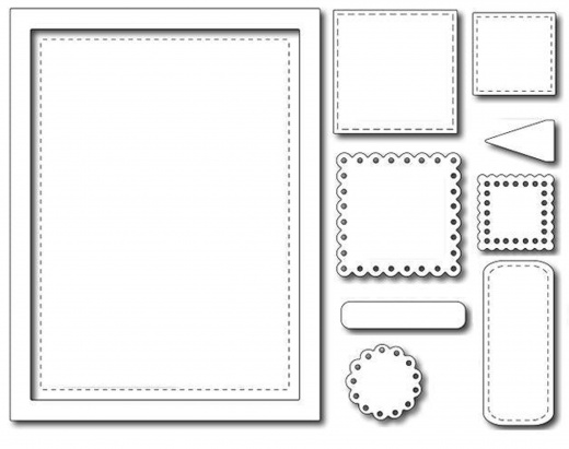 Frantic Stamper Precision Die - Elementals #1 (Basic Shapes)