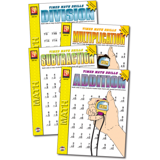 Timed Math Drills (4-Book Set)