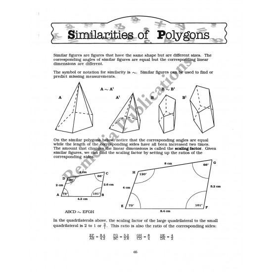 Geometry: Straight Forward Math Series (Large Edition)