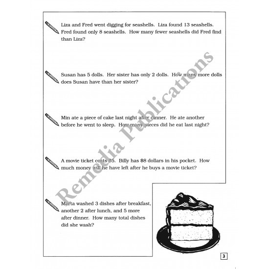 Word Problems Addition & Subtraction: Straight Forward Math Series (Book 1)