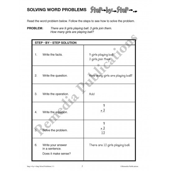 Step-By-Step Word Problems (Gr. 2-3)