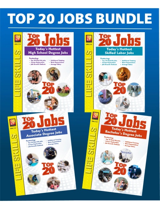 Top 20 Jobs Set: Today's Hot Jobs! Life Skills, Career Exploration, Training