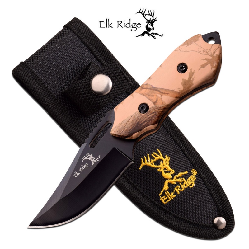 Elk Ridge Mosquito Full Tang Trail Knife 6In Overall W Belt Sheath