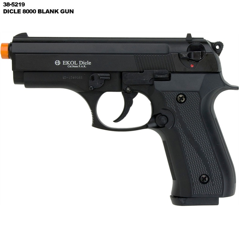 Dicle 8000 Firing Blank Gun Black Finish